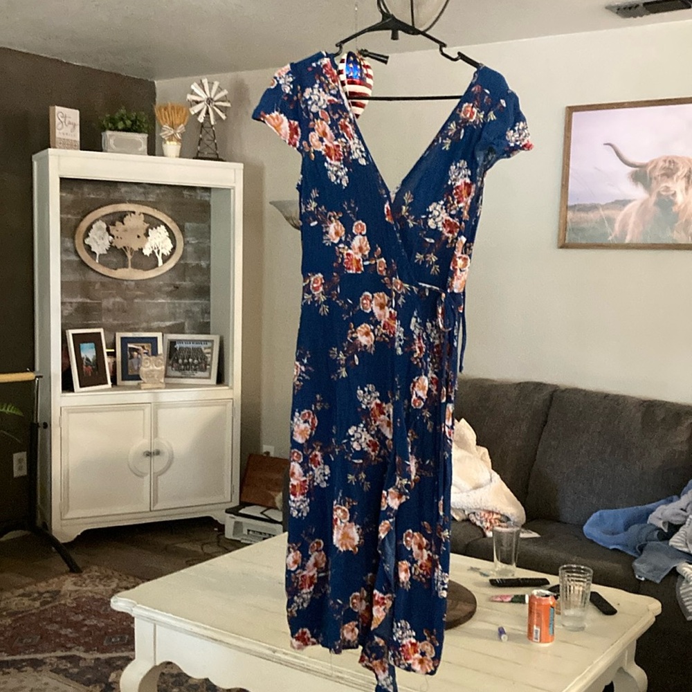 Blue dress